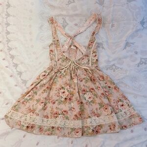 Liz Lisa | Floral Suspender Skirt